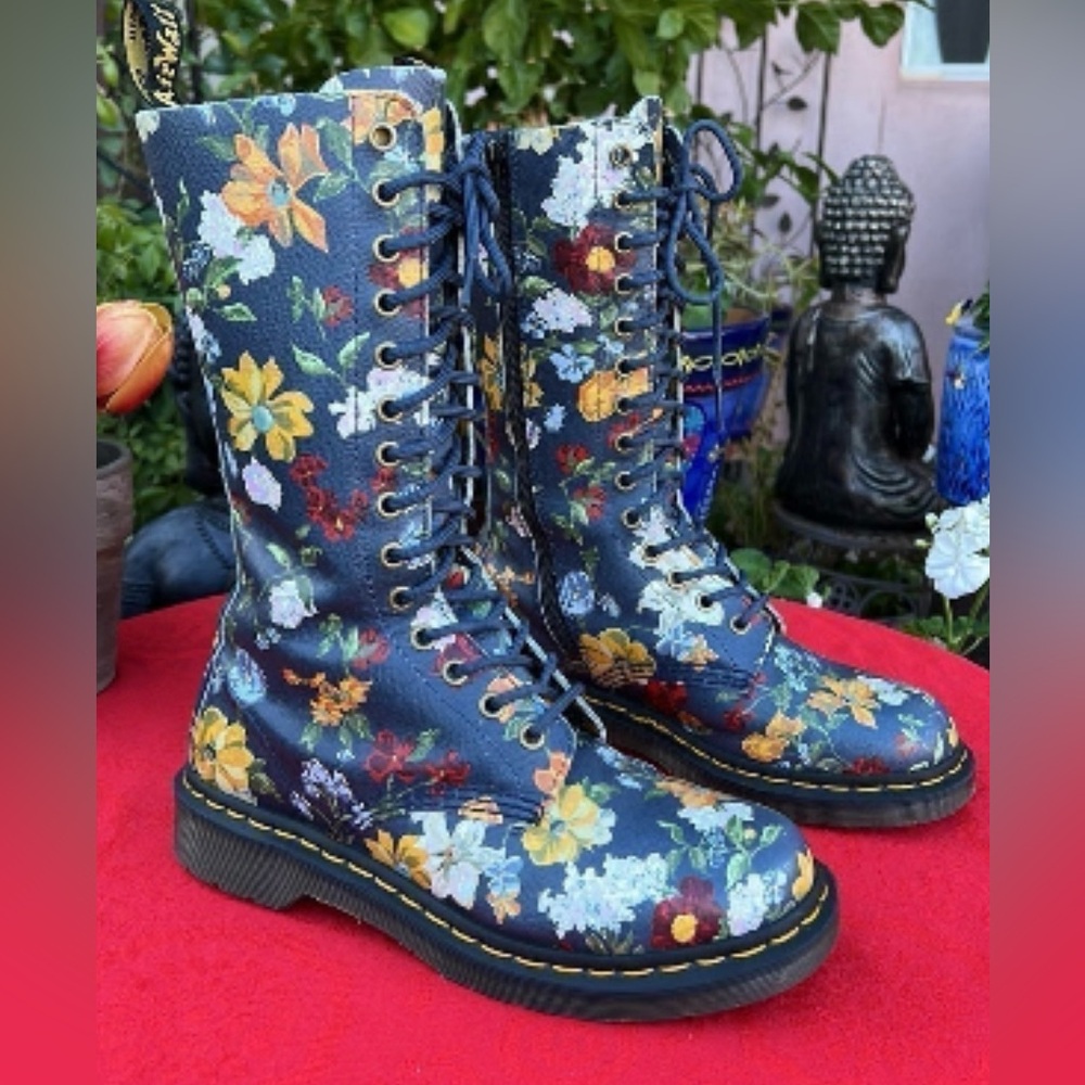 NWOB! Dr. Martens “Darcy” Floral Tall Boots!!